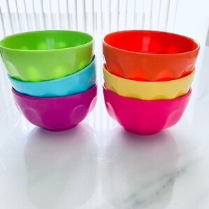 Colour Fun Melamine Ice Cream Bowl - Set of 6 (Multi Colour)